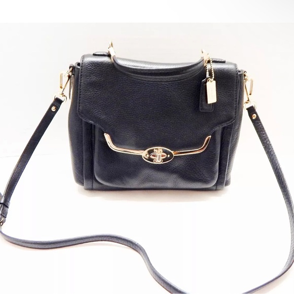 Coach rare black satchel bag